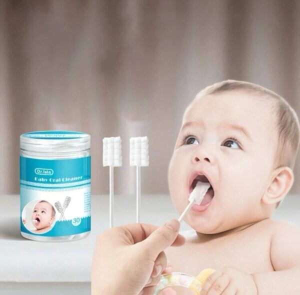 ⁦قطن لتنظيف فم الطفل- ٣٠ حبة⁩ - الصورة ⁦4⁩